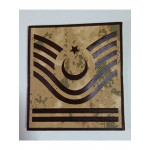 Jandarma Kamuflaj Astsubay Kıdemli Başçavuş Bir Çift Cırtlı 3D Plastik Tpu Rütbesi,