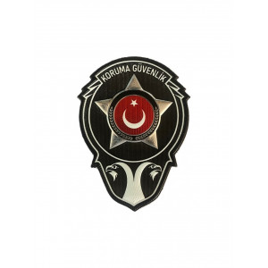  Koruma Güvenlik Arması 3d, Yeni Model Tip Cırtlı, Standart Ölçü, 1.sınıf Kalite