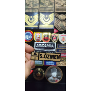 Çukurova Ütü Bizon Derisinden Compat Şapka Için Isimlik 7 cm x 2 cm Cırtlı (Komando, Kamuflaj)