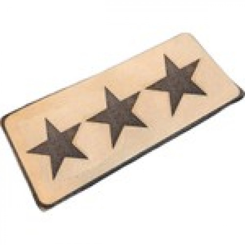Çukurova Ütü Bizon Derisi, Subay Yüzbaşı 4 cm x 9 cm Compat Peç