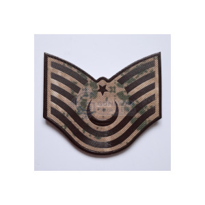  Kamuflaj Jandarma Astsubay Kıdemli Üst Çavuş 3D Plastik TPU Rütbe, Bir Çift, Yeni Tip, Cırtlı