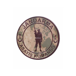 Jandarma Asayiş Komando 3d Arma,2025 Yeni Tip Cırtlı,standart Ölçü,1.sınıf Plastik Ultra Kaliteli