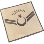 Çukurova Ütü Bizon Derisinden Uzman Çavuş Kol Rütbe 9 cm x 9 cm Cırtlı 2 Adet (Komando, Kamuflaj)