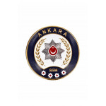 Ankara Polis Arması 3D, 2025 Yeni Tip, Cırtlı, Standart Ölçü, 1.sınıf Kalite