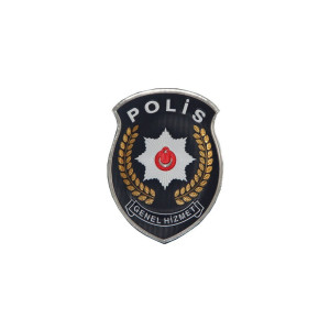  Genel Hizmet Polis Arması 3D, 2025 Yeni Tip, Cırtlı, Standart Ölçü, 1.sınıf Kalite