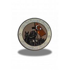 "Atın Üstündeki Türk'tür. Değilse Yüktür" Atatürk patch Arma 9.5 cm 3d, Yeni Model Tip Cırtlı, 