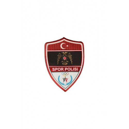 Spor Polisi Arması 3d, 2025 Yeni Tip, Cırtlı, Standart Ölçü, 1.sınıf Kalite