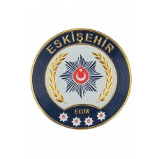  ESKİŞEHİR Polis Kol Arması 3D Plastik TPU, Yeni Tip, Cırtlı, Standart Ölçü, 1.sınıf Kalite