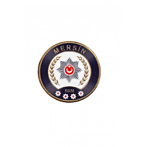  MERSİN P o l i s Kol Arması 3D Plastik TPU, Yeni Tip, Cırtlı, Standart Ölçü, 1.sınıf Kalite