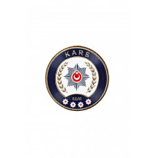 KARS Polis Kol Arması 3D Plastik TPU, Yeni Tip, Cırtlı, Standart Ölçü, 1.sınıf Kalite