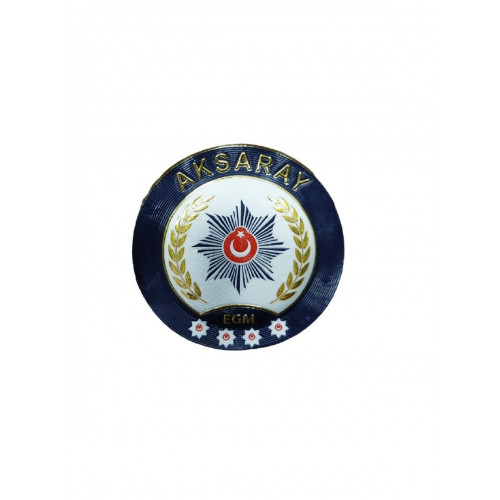 AKSARAY P o l i s Kol Arması 3D Plastik TPU, Yeni Tip, Cırtlı, Standart Ölçü, 1.sınıf Kalite
