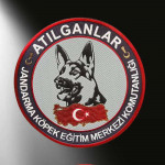 Jandarma Atılganlar 3D Arması, Yeni Model Tip Cırtlı, standart Ölçü, plastik