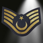 Minyatür JANDARMA. Asayiş Astsubay Üst Çavuş 3d Rütbesi, 2025 Yeni Tip Cırtlı, Standart Ölçü, 1.sınıf