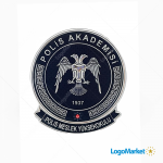 Egm Pomem Polis Meslek Yüksek Okulu Arması 3D Plastik Tpu, Cırtlı, Standart Ölçü