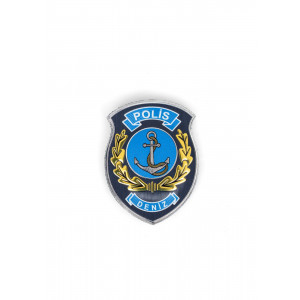 Deniz Polisi Kol Arması Cırtlı, 3D Plastik Tpu, Yeni Tip, Standart Ölçü, 1.sınıf