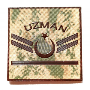 Kamuflaj Jandarma Komando 1 Kademeli Uzman Çavuş 3d Rütbesi Çift, 2025 Yeni Tip, Cırtlı